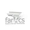 FarAcs: Угол желоба внутренний 90 гр. 125/90 Ral 9003