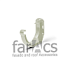 FarAcs PREMIUM: Кронштейн желоба 152 мм Белый