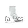 FarAcs: Колено трубы 135гр. Белый