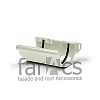 FarAcs PREMIUM: Соединитель желоба 152 мм Белый